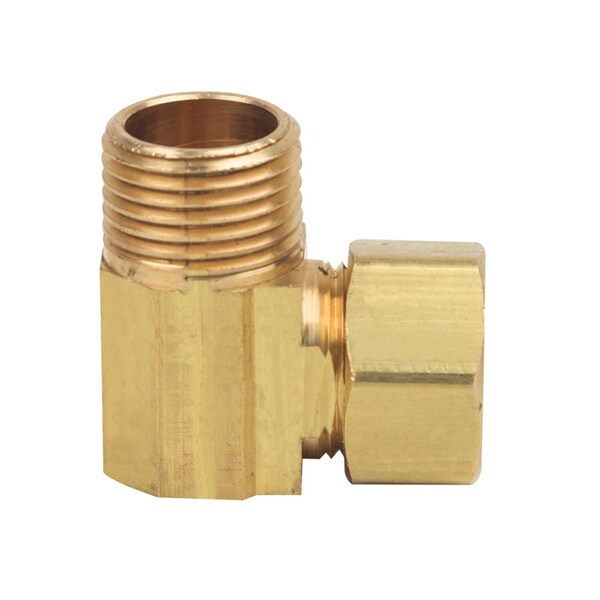 #69 5/8 Inch X 1/2 Inch Lead-Free Brass Compression MIP Elbow